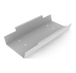 Vaschetta porta cavi per bench linea wood-metal 60 x 32 x 9,9h cm in alluminio grigio