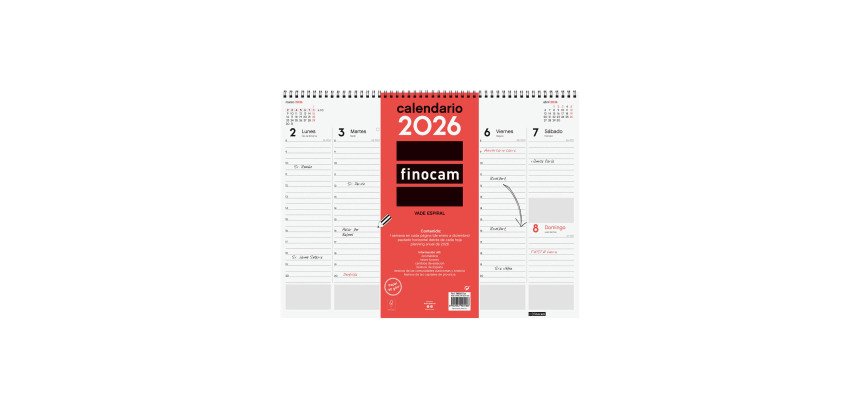 Vade de sobremesa Semana Vista 42 x 31 cm Finocam