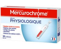 Physiological Serum  Mercurochrome Physiodose - Box of 30 single doses