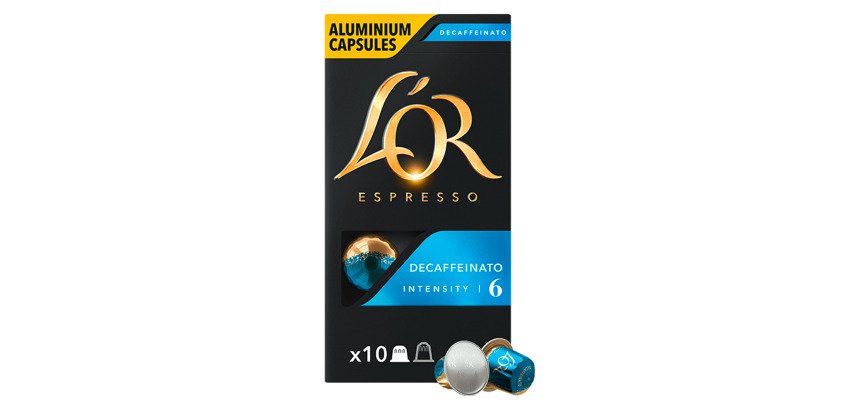 Capsulas de café L'Or Ristretto descafeinado - caja de 10