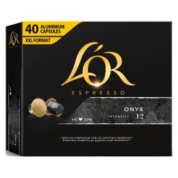 Capsulas de café L'Or Onyx - caja de 40