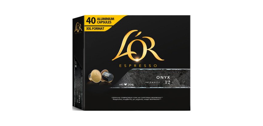 Capsulas de café L'Or Onyx - caja de 40