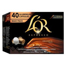 Capsulas de café L'Or Colombia - caja de 40
