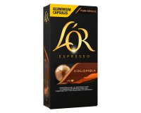 Capsulas de café L'Or Colombia - caja de 10