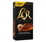 Capsulas de café L'Or Colombia - caja de 10