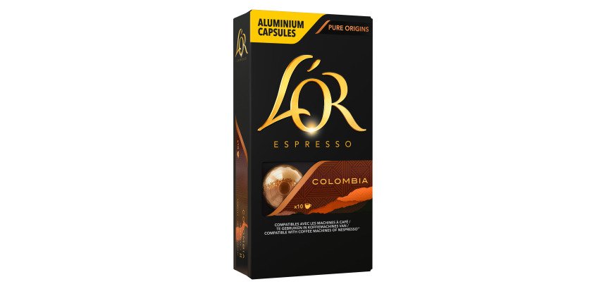 Capsulas de café L'Or Colombia - caja de 10