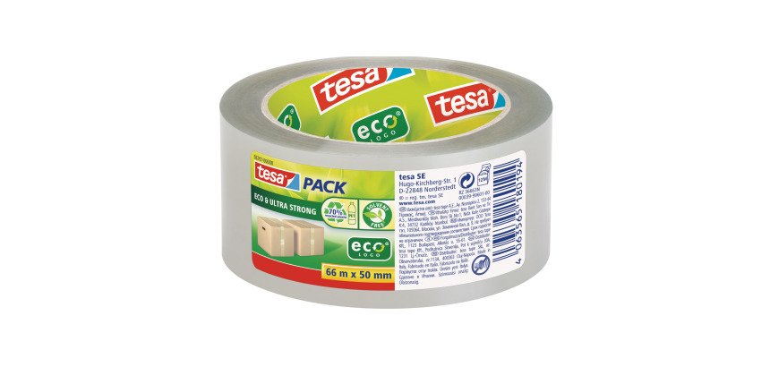 Cinta adhesiva Eco & Strong Ecologo® Tesa - 66 m x 50 mm