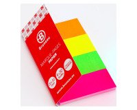 Marcapáginas papel Bruneau colores neón- Distribuidor de 200 hojas