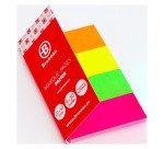 Marque-pages papier Bruneau couleurs néon - distributeur de 200 feuilles