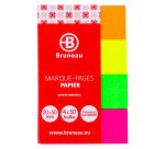 Marque-pages papier Bruneau couleurs néon - distributeur de 200 feuilles