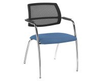 Vergaderstoel met mesh rug Constance