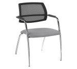 Chaise de réunion dossier maille Constance