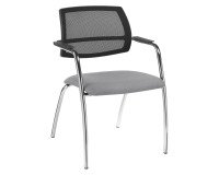 Chaise de réunion dossier maille Constance