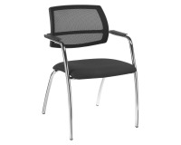 Chaise de réunion dossier maille Constance