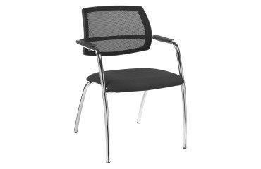 Chaise de réunion dossier maille Constance