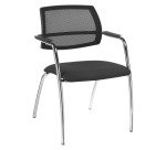 Chaise de réunion dossier maille Constance