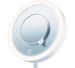 Espejo de maquillaje con luz LED brillante