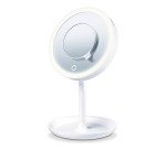 Espejo de maquillaje con luz LED brillante