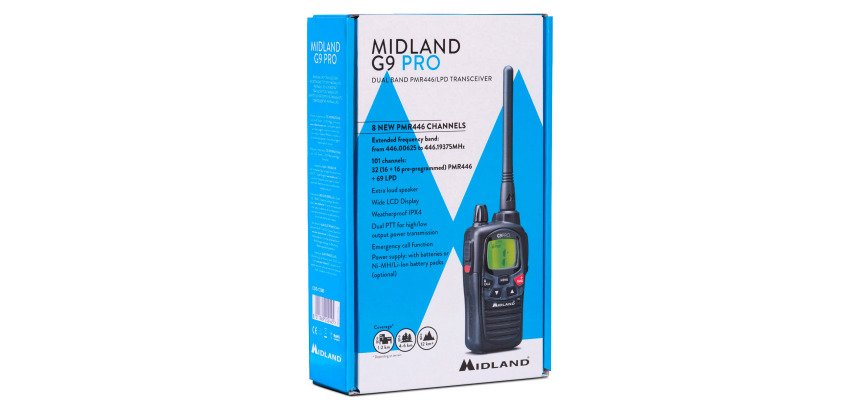 Walkie talkie Midland G9 pro nero - 1pz