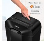 Distruggidocumenti Fellowes LX50 taglio a frammento livello di sicurezza P4 - 9 fogli - Nero