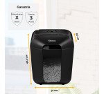 Distruggidocumenti Fellowes LX50 taglio a frammento livello di sicurezza P4 - 9 fogli - Nero