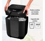 Distruggidocumenti Fellowes LX50 taglio a frammento livello di sicurezza P4 - 9 fogli - Nero