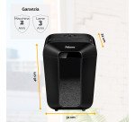 Distruggidocumenti Fellowes LX70 taglio a frammento livello di sicurezza P4  - 11 fogli - Nero