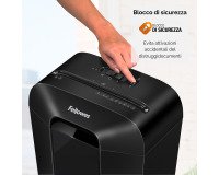 Distruggidocumenti Fellowes LX70 taglio a frammento livello di sicurezza P4  - 11 fogli - Nero