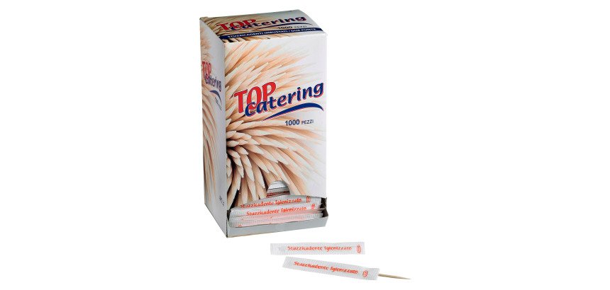 Stuzzicadenti imbustati singolarmente confezione da 1000