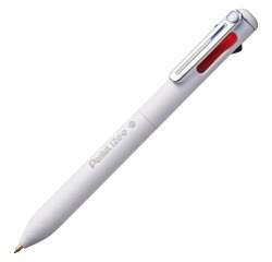 Penna a sfera 4 colori fusto bianco izee