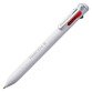 Penna a sfera 4 colori fusto bianco izee