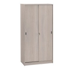 Armoire haute bois H 180 x L 90 cm portes coulissantes Essens