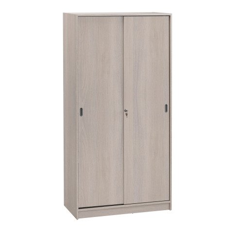 Armario alto Excellens/Harmonie roble gris con puertas correderas