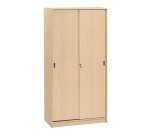 High cabinet wood H 180 x L 90 sliding doors Harmonie/Excellens
