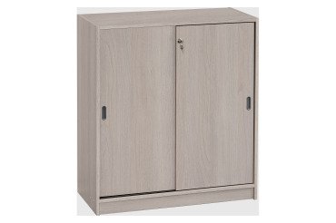 Hoge kast hout H 100 x B 90 schuifdeuren Harmonie/Excellens