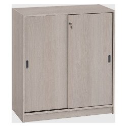 Armoire Harmonie / Excellens H 100 x L 90 x P 44 cm corps et portes coulissantes unicolore