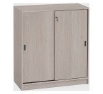 Hoge kast hout H 100 x B 90 schuifdeuren Harmonie/Excellens