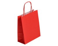 Bolsas tienda kraft asas retorcidas 22 x 18 x 8 cm - 50 bolsas