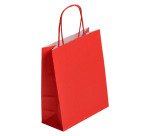 Bolsas tienda kraft asas retorcidas 22 x 18 x 8 cm - 50 bolsas