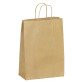 Sac kraft brun poignées torsadées qualité 100 g/m² - 50 sacs