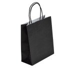 Bolsas tienda kraft asas retorcidas 22 x 18 x 8 cm - 50 bolsas