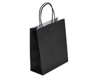Sac magasin kraft poignées torsadées 22 x 18 x 8 cm - Paquet de 50