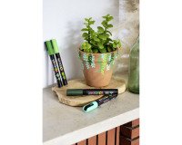 Box mit 8 Markierstiften Uni Ball Posca sortierte Farben mit Rundspitze 1,8 bis zu 2,5 mm