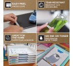 Ruban textile thermocollant Dymo LetraTag 12 mm x 2 m blanc écriture noire