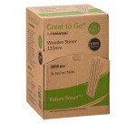 Agitateurs en bois, longueur 11 cm - Boite distributrice de 2000