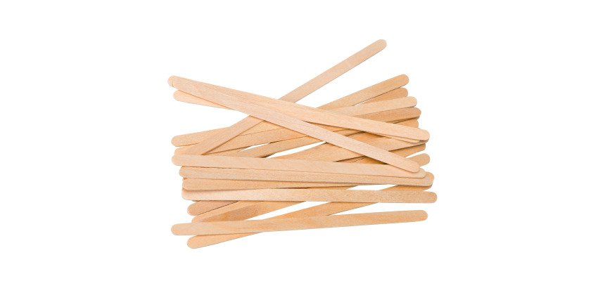 Agitateurs en bois, longueur 11 cm - Boite distributrice de 2000