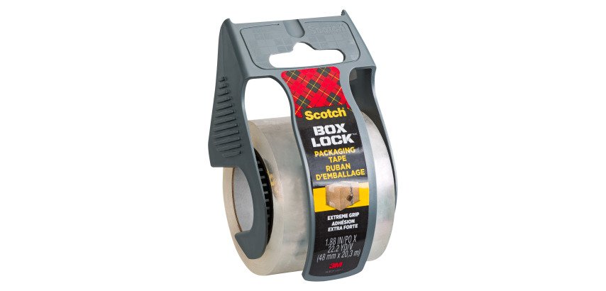 Ruban adhésif d'emballage polypropylène transparent, Box Lock Scotch, 48 mm x 20,3 m