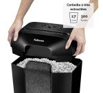 Destructeur Fellowes Powershred LX41 particules 4-12mm noir
