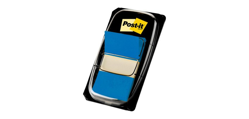 Post-it Index Flags 25.4 x 43.2 mm Blue 50 Strips