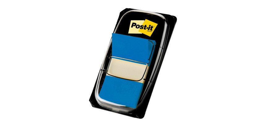 Post-it Index Flags 25.4 x 43.2 mm Blue 50 Strips